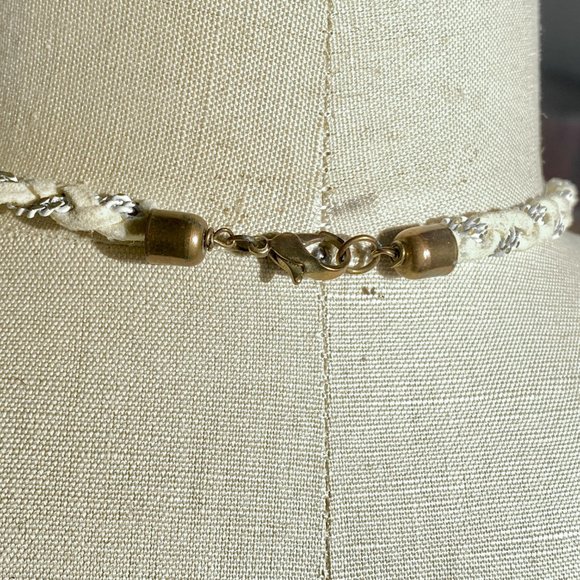 Urban Outfitters Woven Suede Dreamcatcher Necklace - Picture 3 of 3